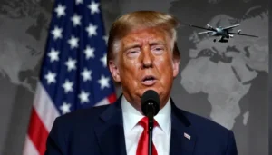 President Donald Trump speaking